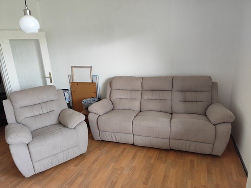 Tlg couchgarnitur stoff - 2-tlg.,