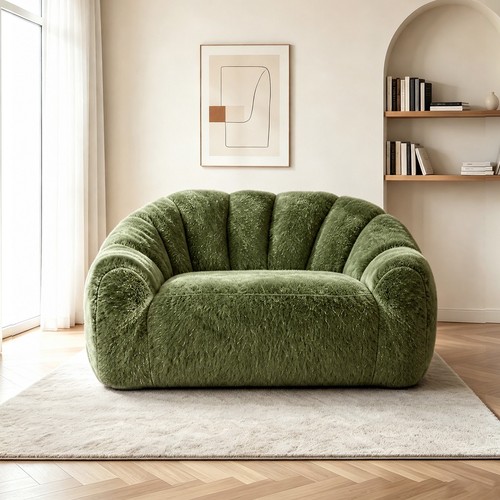 Plüsch sitzer sitzsack sofa - plüsch, 2-sitzer