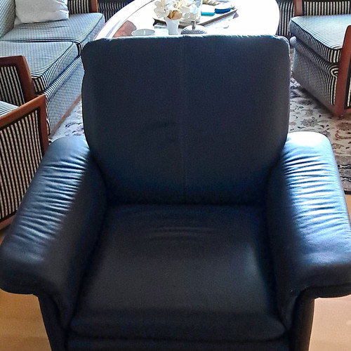 Ledersessel braun mit