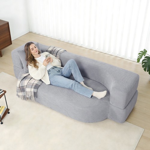 Klappbares stoff liegesofa - klappbares,