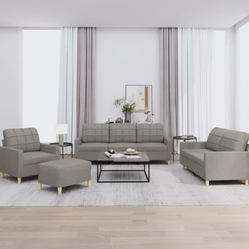Sofagarnitur teilig taupe - 4-teilig,