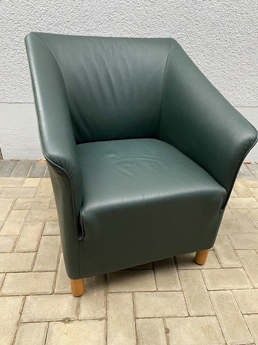 Grüner ledersessel sitzer - ledersessel, 1-sitzer